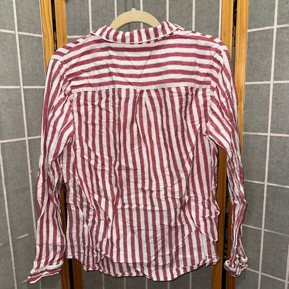 Women’s Striped Red and White Pajama Set - Picture 5 of 8